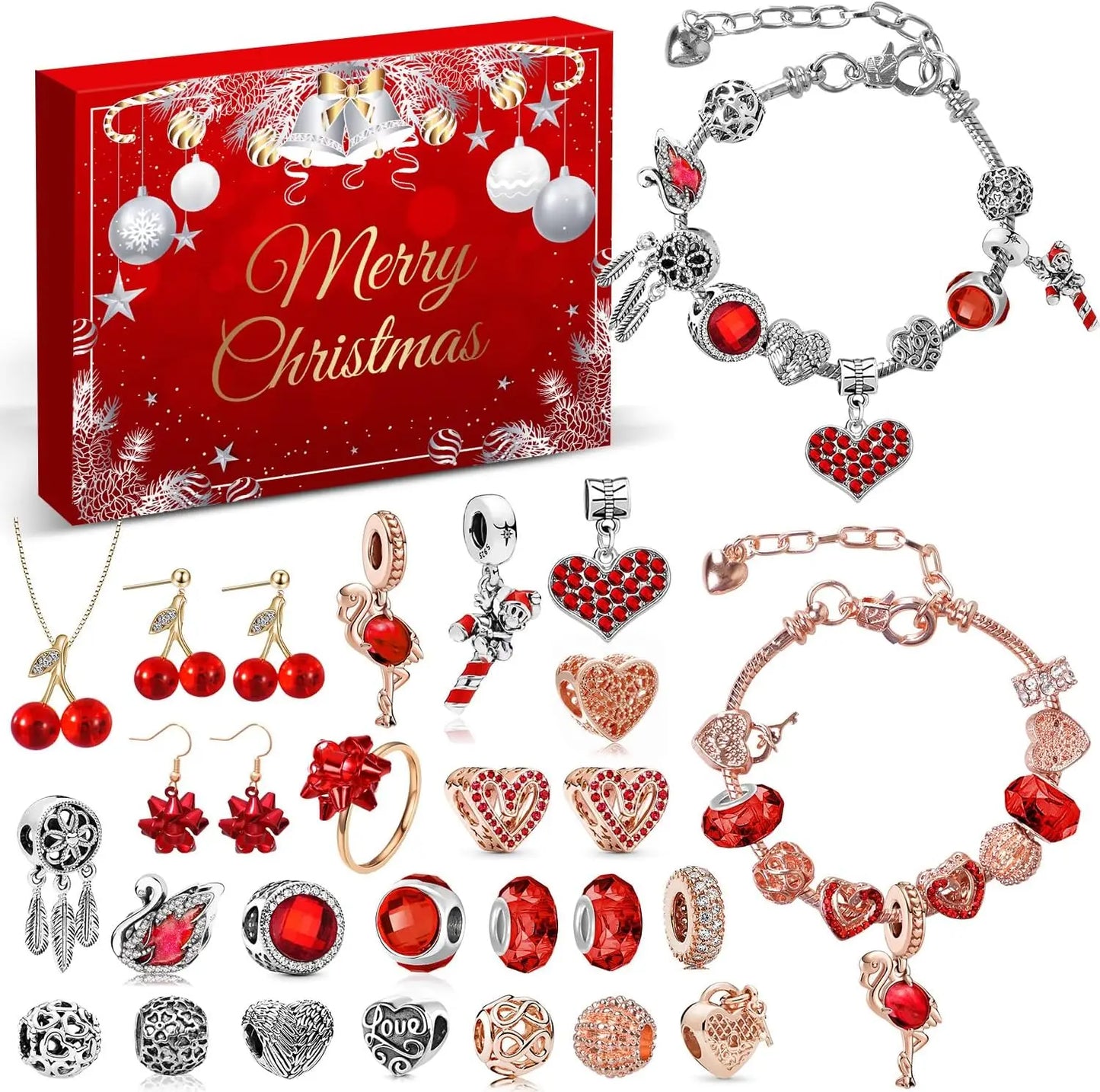 Calendrier de l’Avent Bijoux 2025 💎 | Kit Créatif Bracelets & Colliers à Fabriquer
