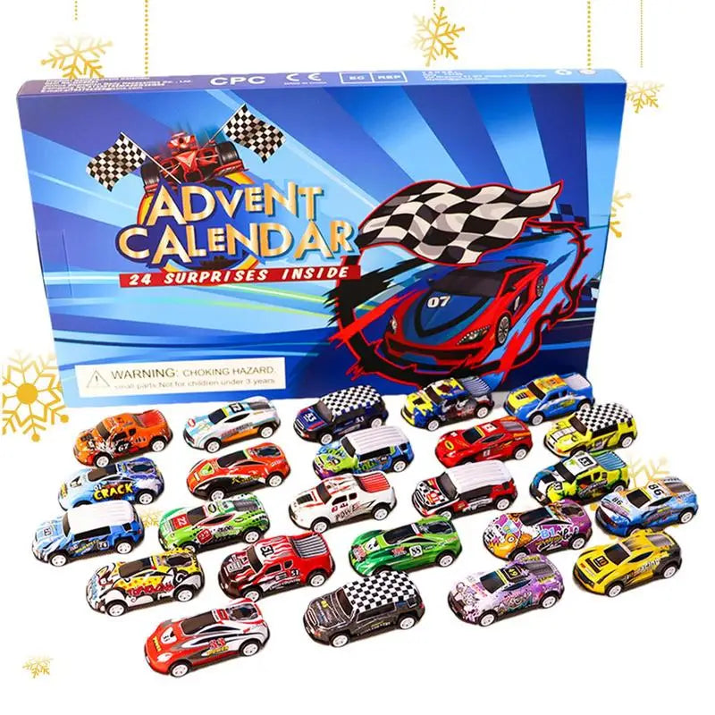 Calendrier de l’Avent Voitures de Course 🚗 | 24 Mini Bolides & Jouets en Métal