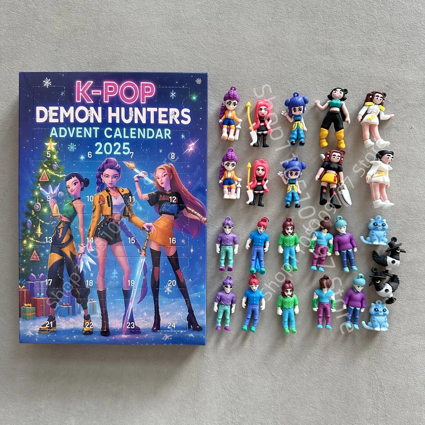 Calendrier de l’Avent K-Pop Demon Hunters 2025 🎶 | 24 Figurines de Collection Inspirées des Héros