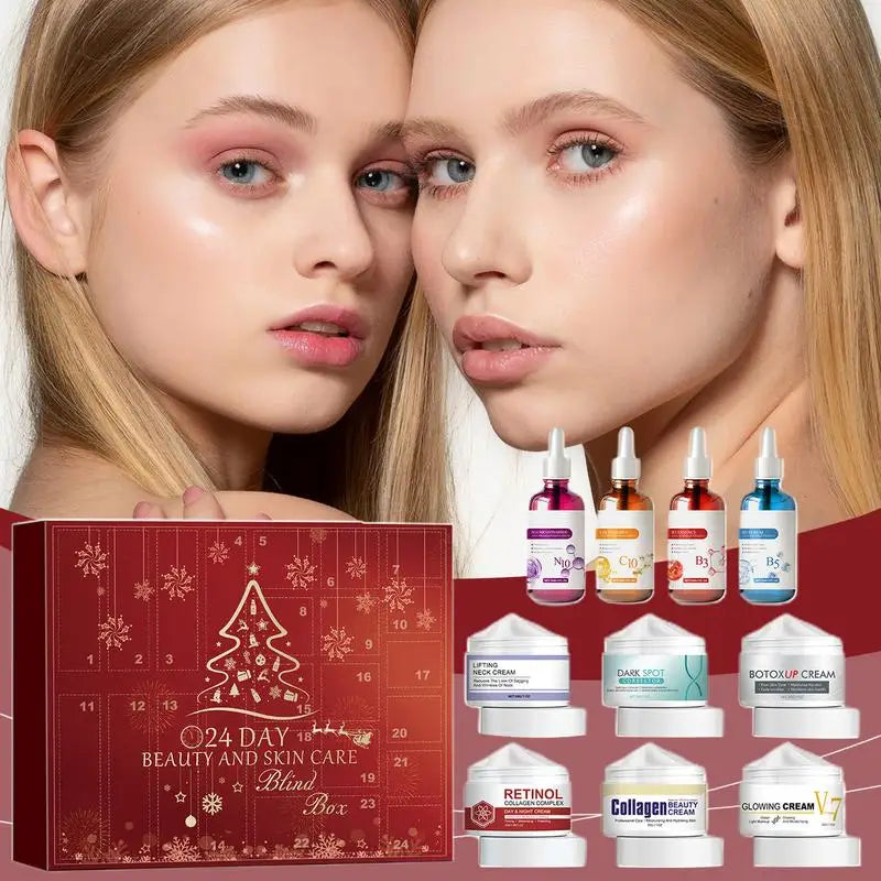 Calendrier de l’Avent Soins du Visage 2025 ✨ | Crèmes & Sérums – Coffret Beauté Hydratant & Éclat
