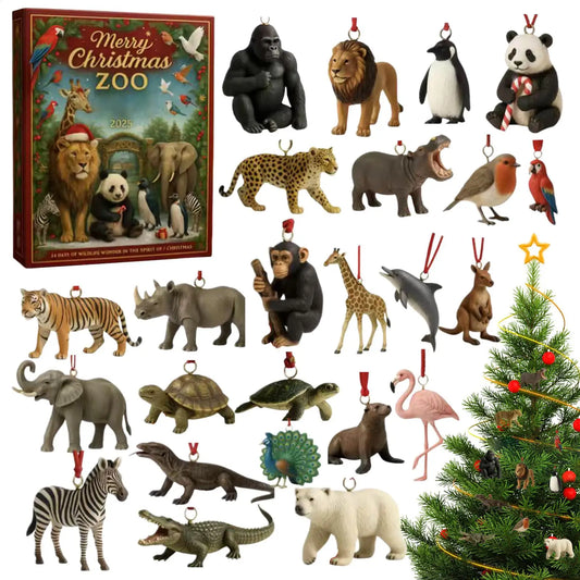 Calendrier de l’Avent Animaux 🐾 | 24 Décorations à Suspendre & Activités Familiales