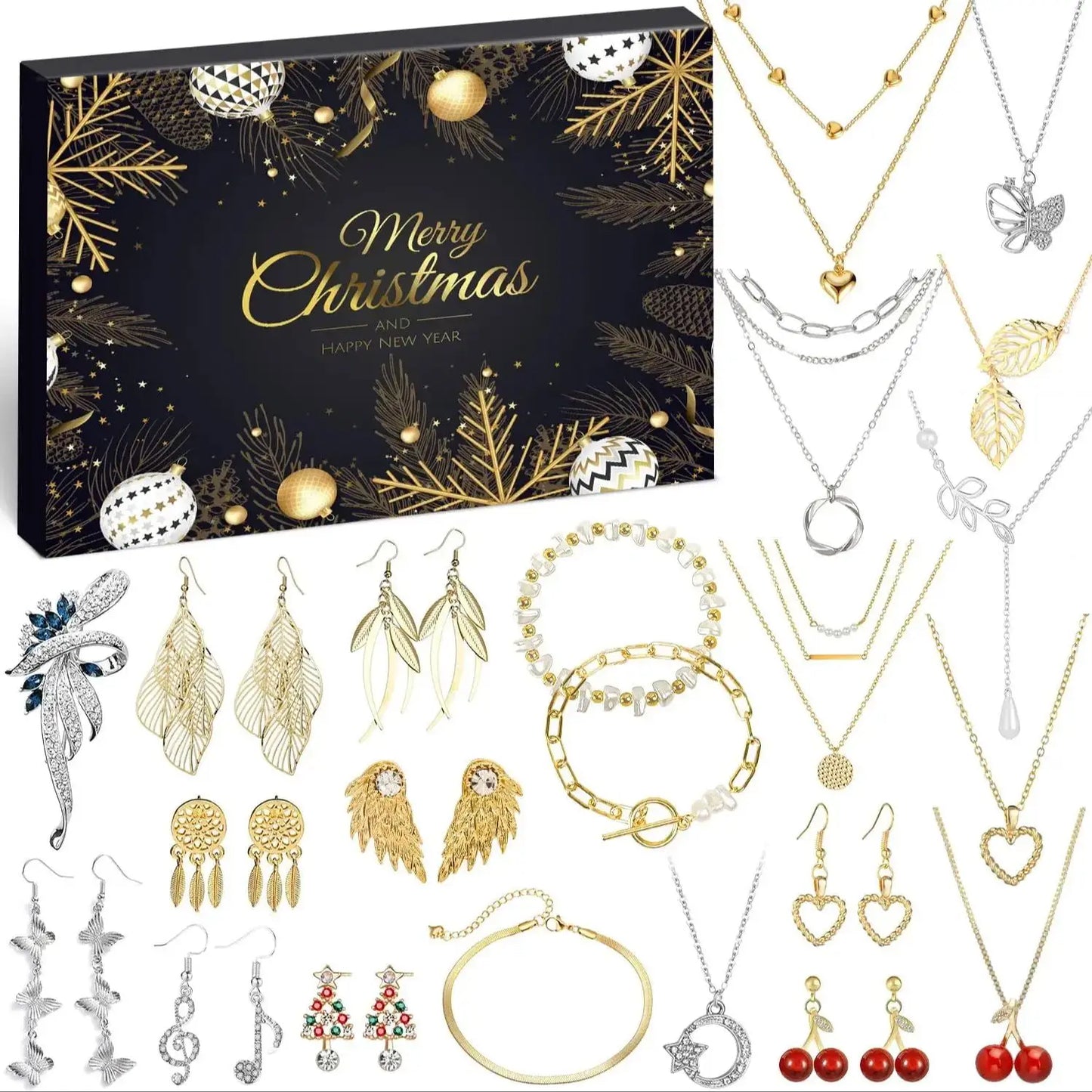 Calendrier de l’Avent Bijoux 2025 💎 | Kit Créatif Bracelets & Colliers à Fabriquer