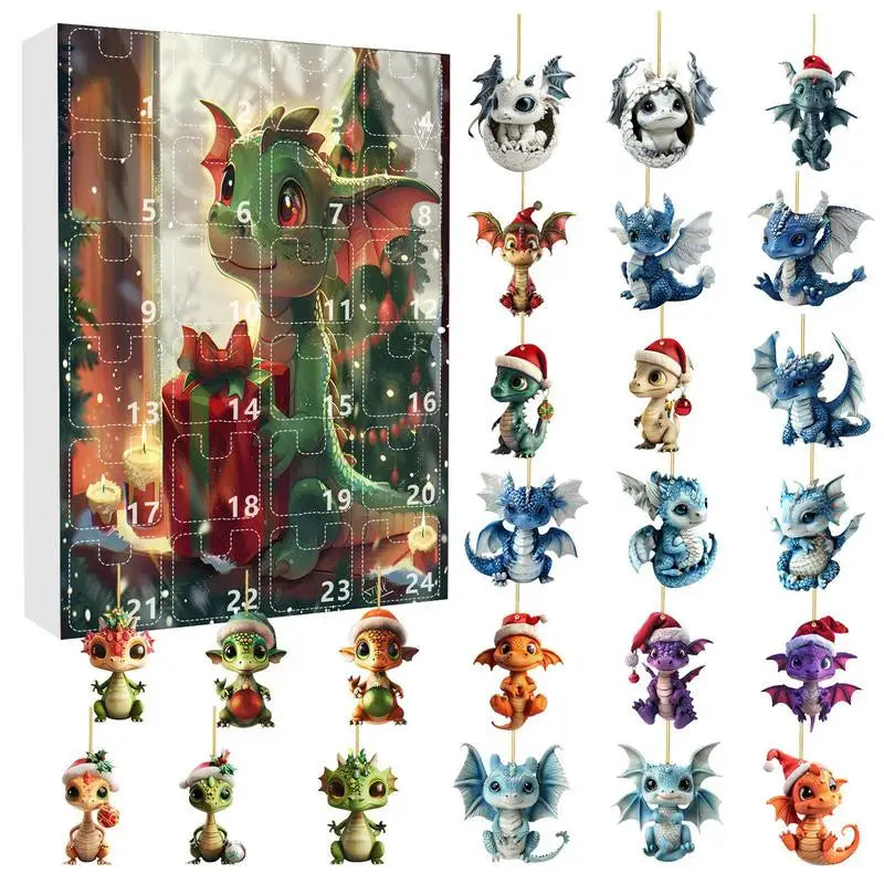 Calendrier de l’Avent Dragon & Dinosaure 2025 🐉 | 24 Ornements Fantastiques à Découvrir