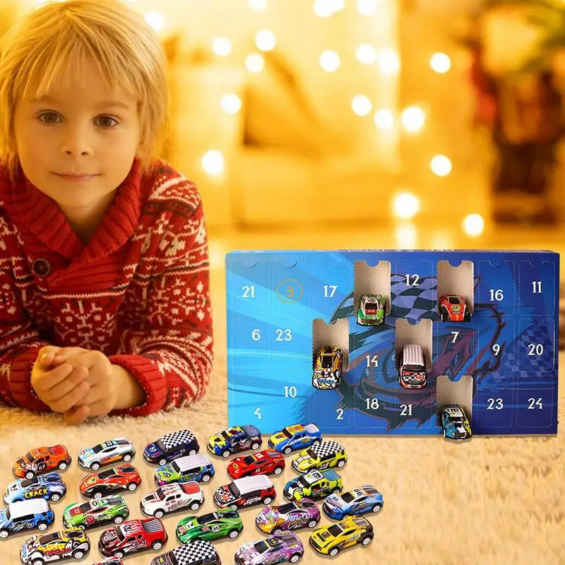 Calendrier de l’Avent Voitures de Course 🚗 | 24 Mini Bolides & Jouets en Métal