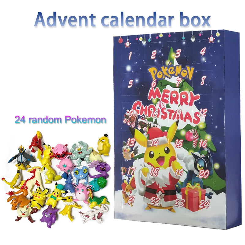 Calendrier de l’Avent Pokémon 2025 ⚡ | 24 Figurines & Surprises – Pikachu, Dracaufeu et Plus !