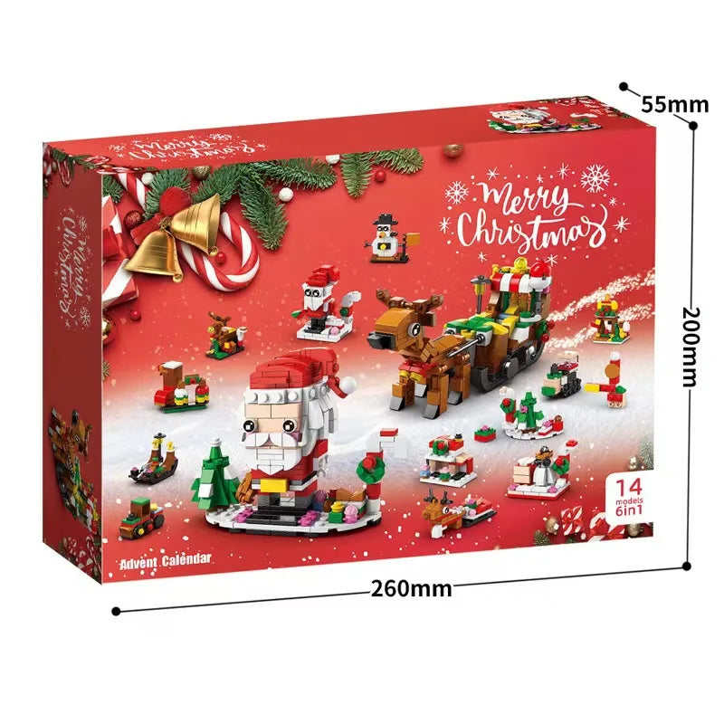 Calendrier de l’Avent Blocs de Construction 2025 🧱 | 24 Surprises & Figurines de Noël – Jouet Créatif pour Enfants