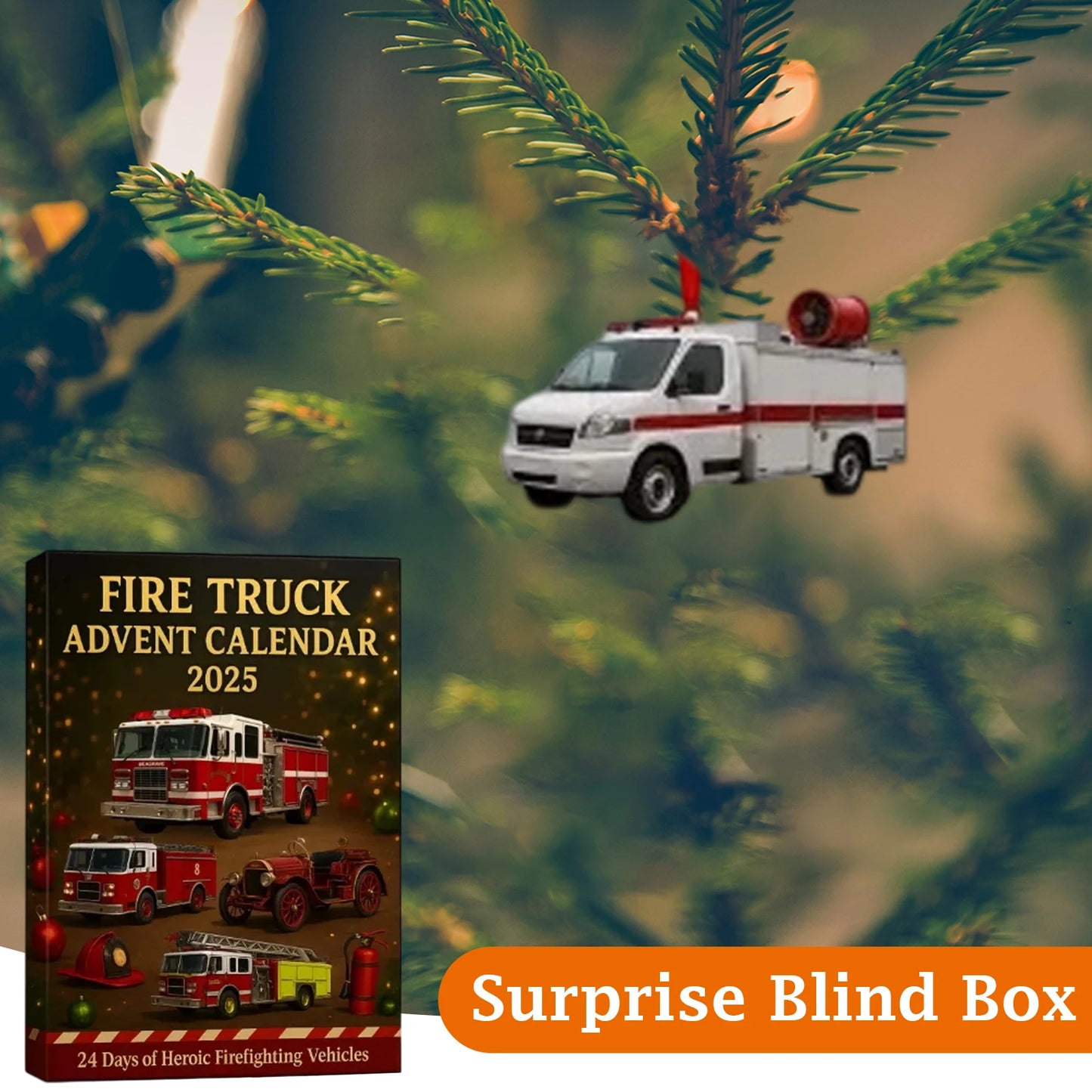 Calendrier de l’Avent Camion de Pompier 🚒 | 24 Jouets & Mini Véhicules de Secours