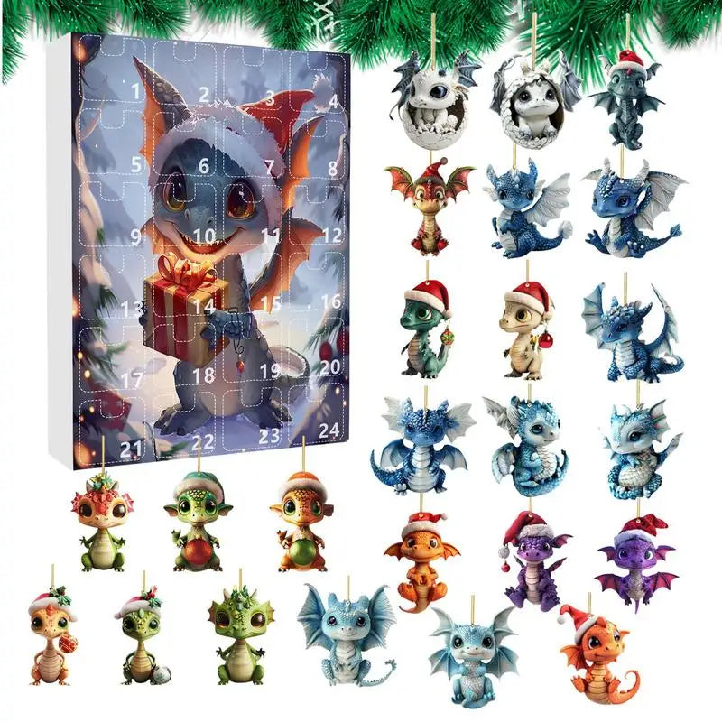Calendrier de l’Avent Dragon & Dinosaure 2025 🐉 | 24 Ornements Fantastiques à Découvrir