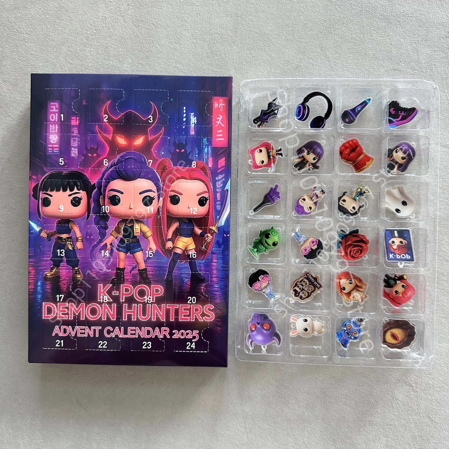 Calendrier de l’Avent K-Pop Demon Hunters 2025 🎶 | 24 Figurines de Collection Inspirées des Héros