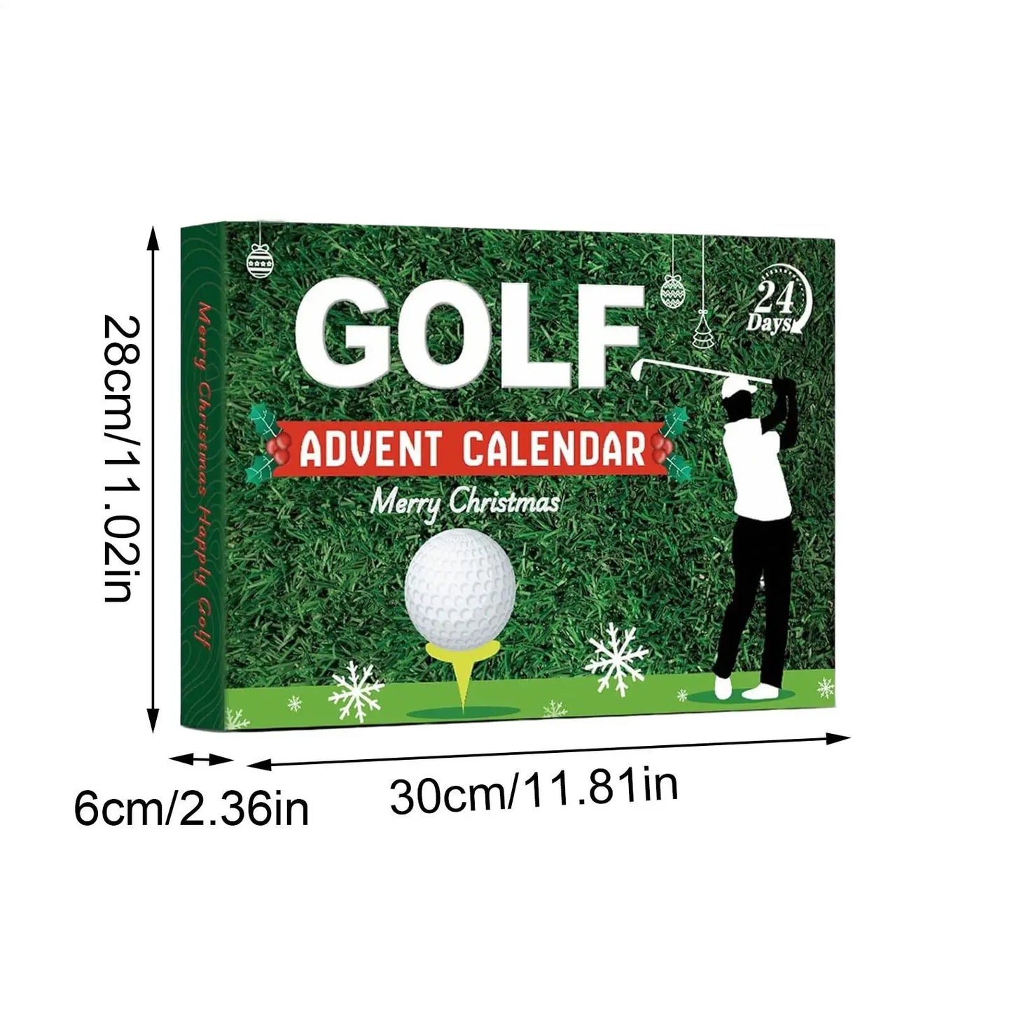 Calendrier de l’Avent Golf 2025 ⛳ | Coffret Cadeau de Noël Élégant – 24 Surprises Sportives