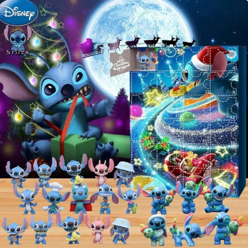 Calendrier de l’Avent Stitch 2025 🌺 | 24 Figurines & Accessoires – Édition Disney Lilo & Stitch