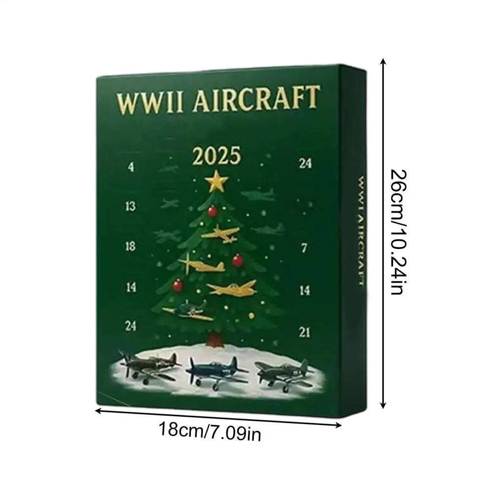 Calendrier de l’Avent Avions 2025 ✈️ | 24 Ornements Acryliques de Collection