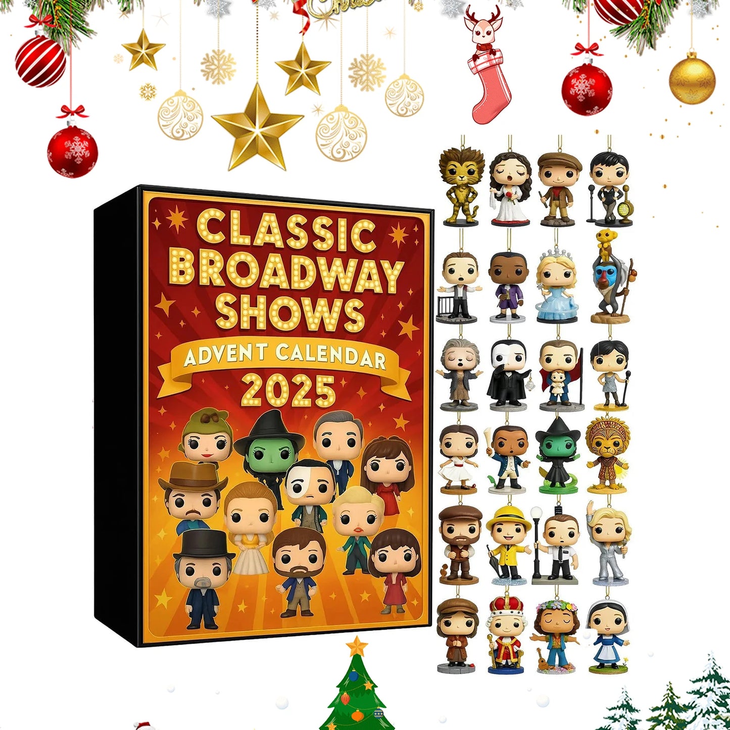 Calendrier de lâAvent Musical 2025 đ | Figurines et Accessoires Collector pour Fans de Broadway
