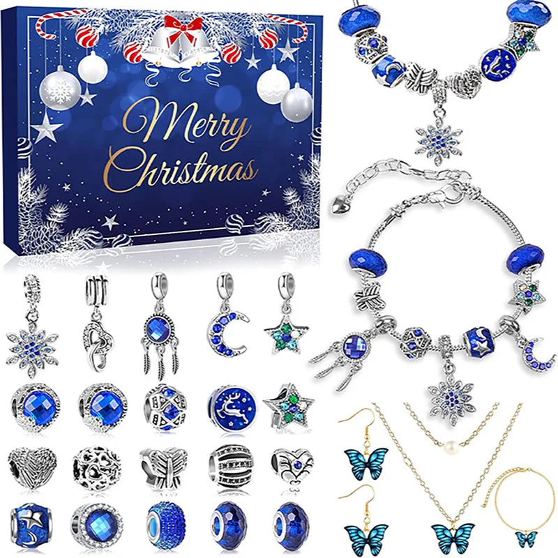 Calendrier de l’Avent Bijoux 2025 💎 | Kit Créatif Bracelets & Colliers à Fabriquer