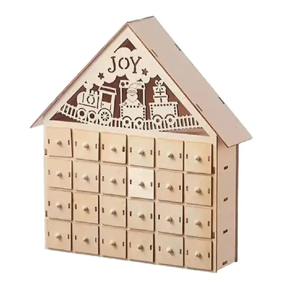 Calendrier de l’Avent Bois Lumineux 2025 💡 | 24 Jours de Magie – Maison LED & Déco de Noël Éclairée