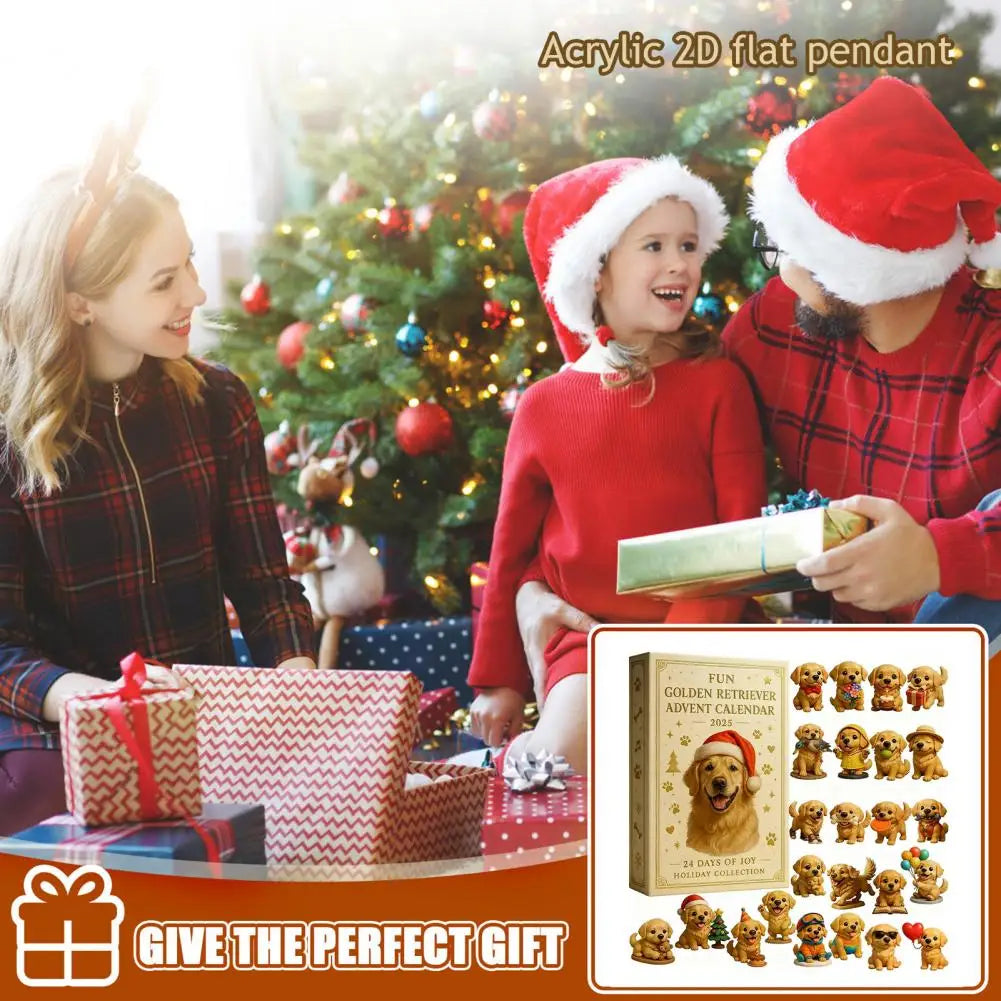 Calendrier de l’Avent Chien 🐾 | 24 Décorations & Ornements de Noël pour Amoureux des Chiens