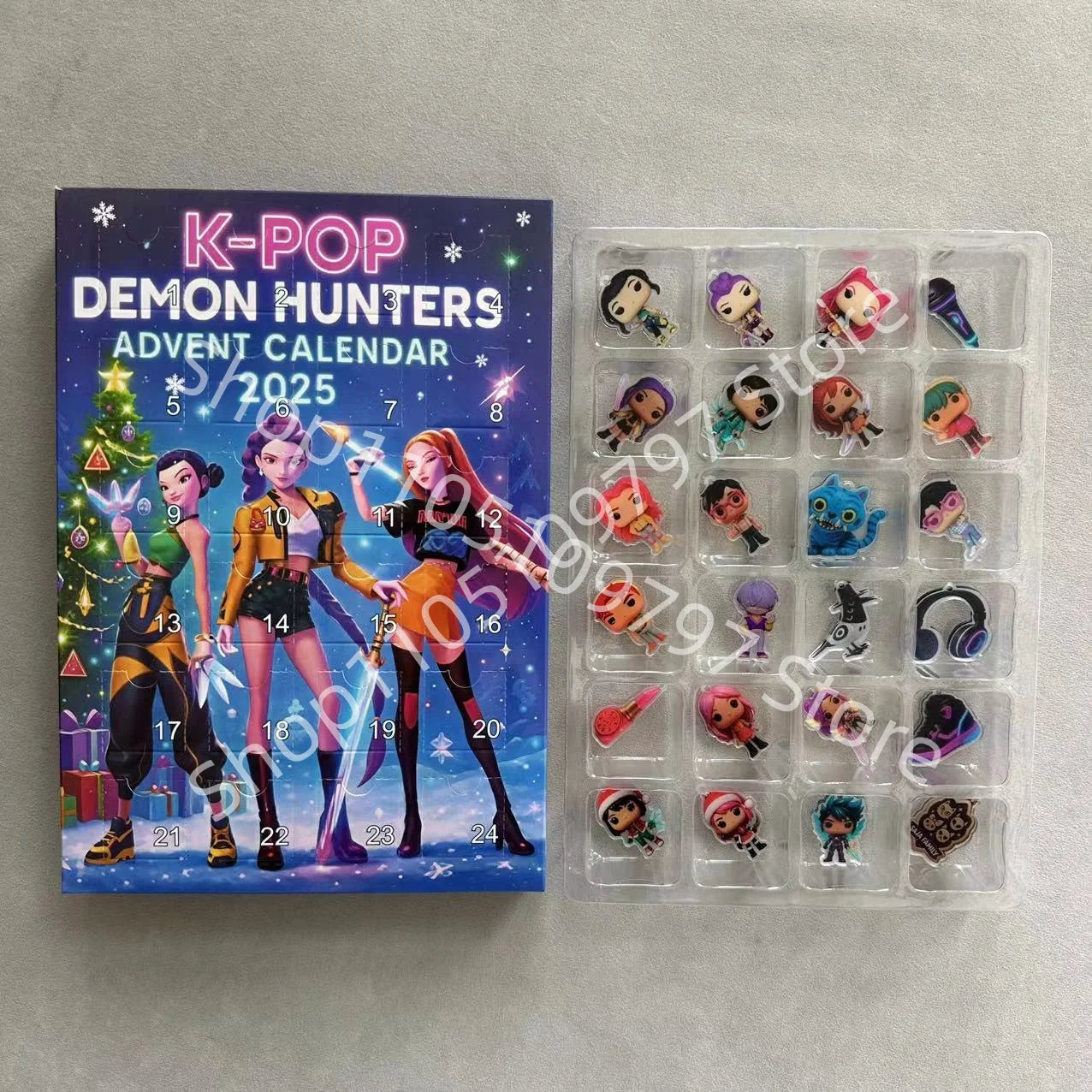 Calendrier de l’Avent K-Pop Demon Hunters 2025 🎶 | 24 Figurines de Collection Inspirées des Héros