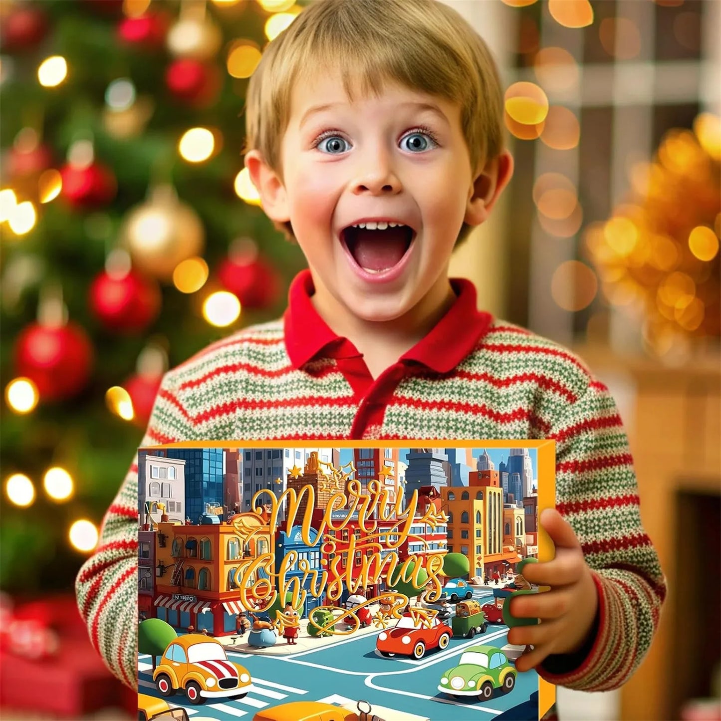 Calendrier de l’Avent 2025 Voitures & Décorations 🎄 | 24 Jouets et Ornements de Noël