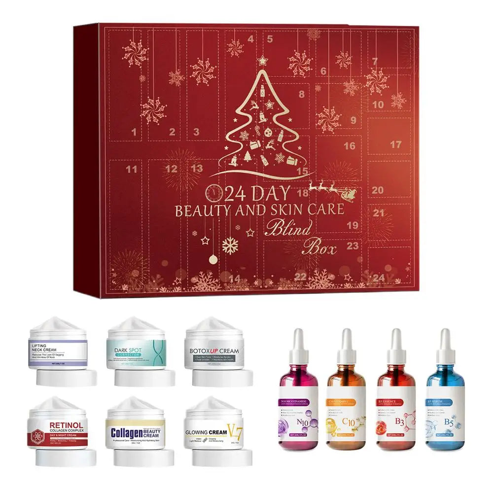 Calendrier de l’Avent Soins du Visage 2025 ✨ | Crèmes & Sérums – Coffret Beauté Hydratant & Éclat