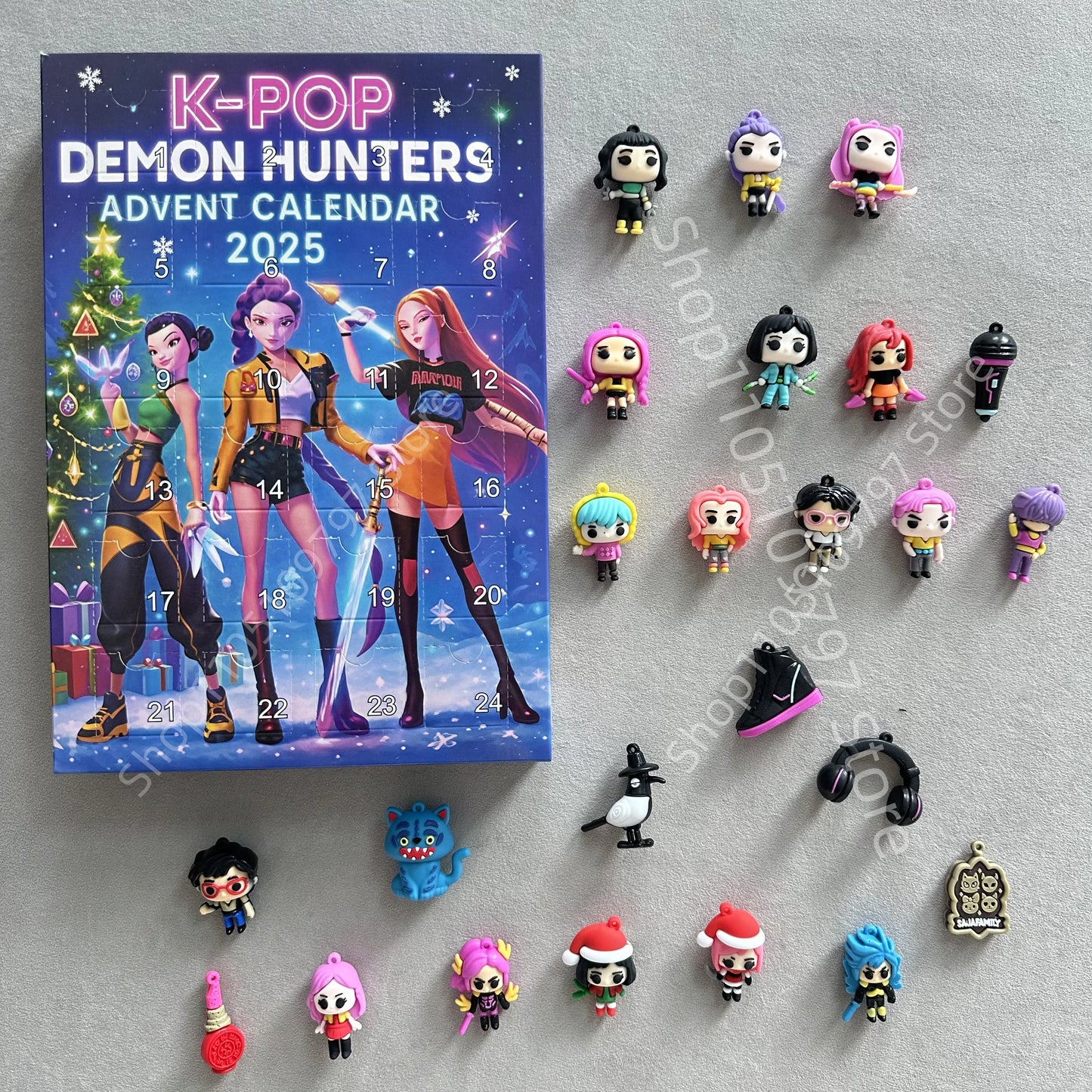 Calendrier de l’Avent K-Pop Demon Hunters 2025 🎶 | 24 Figurines de Collection Inspirées des Héros