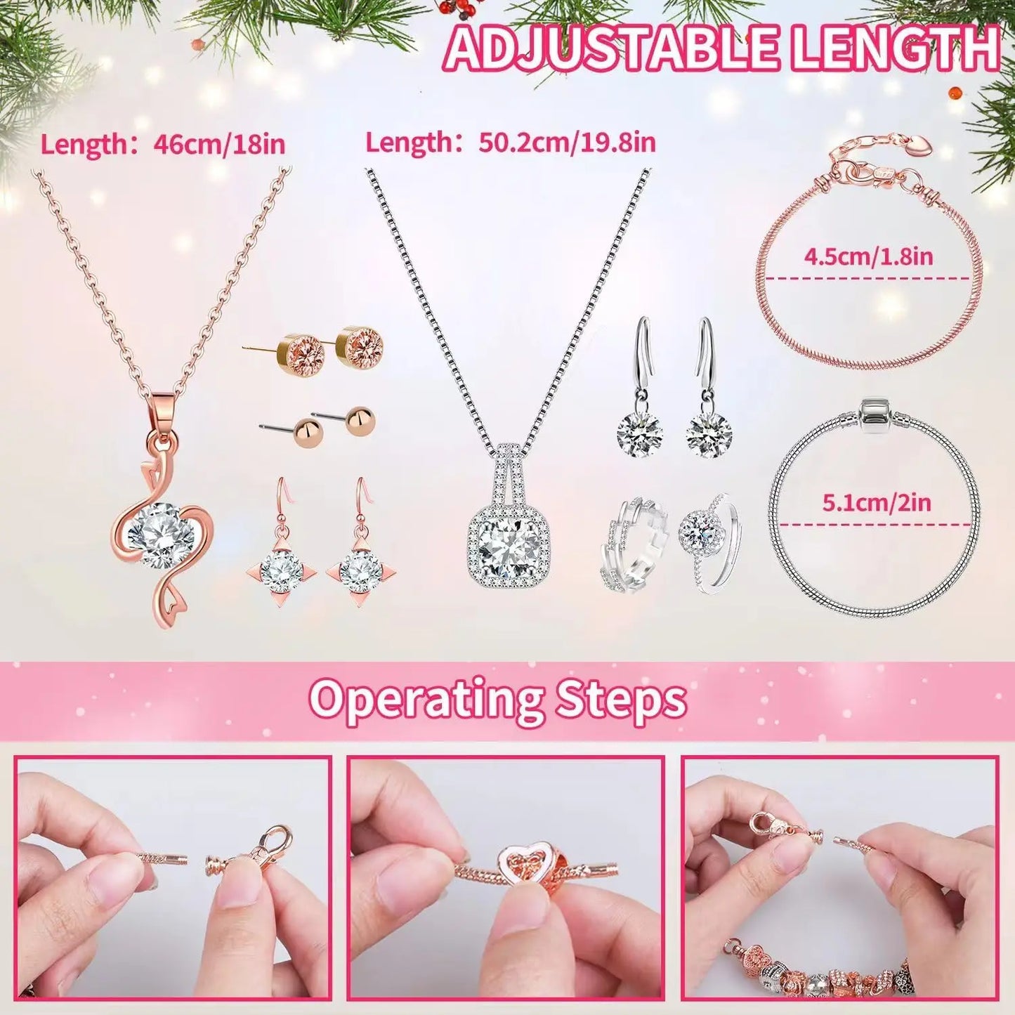 Calendrier de l’Avent Bijoux 2025 💎 | Kit Créatif Bracelets & Colliers à Fabriquer