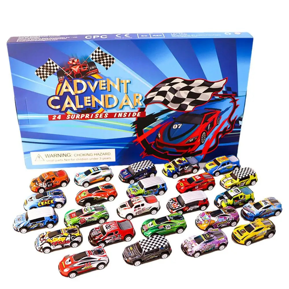 Calendrier de l’Avent Voitures de Course 🚗 | 24 Mini Bolides & Jouets en Métal