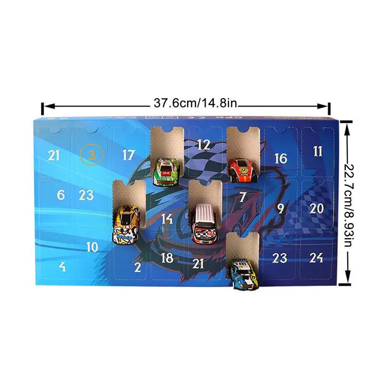 Calendrier de l’Avent Voitures de Course 🚗 | 24 Mini Bolides & Jouets en Métal
