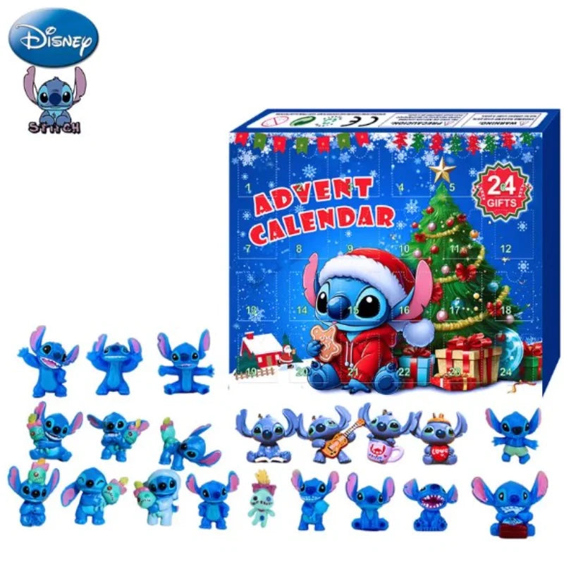 Calendrier de l’Avent Stitch 2025 🌺 | 24 Figurines & Accessoires – Édition Disney Lilo & Stitch