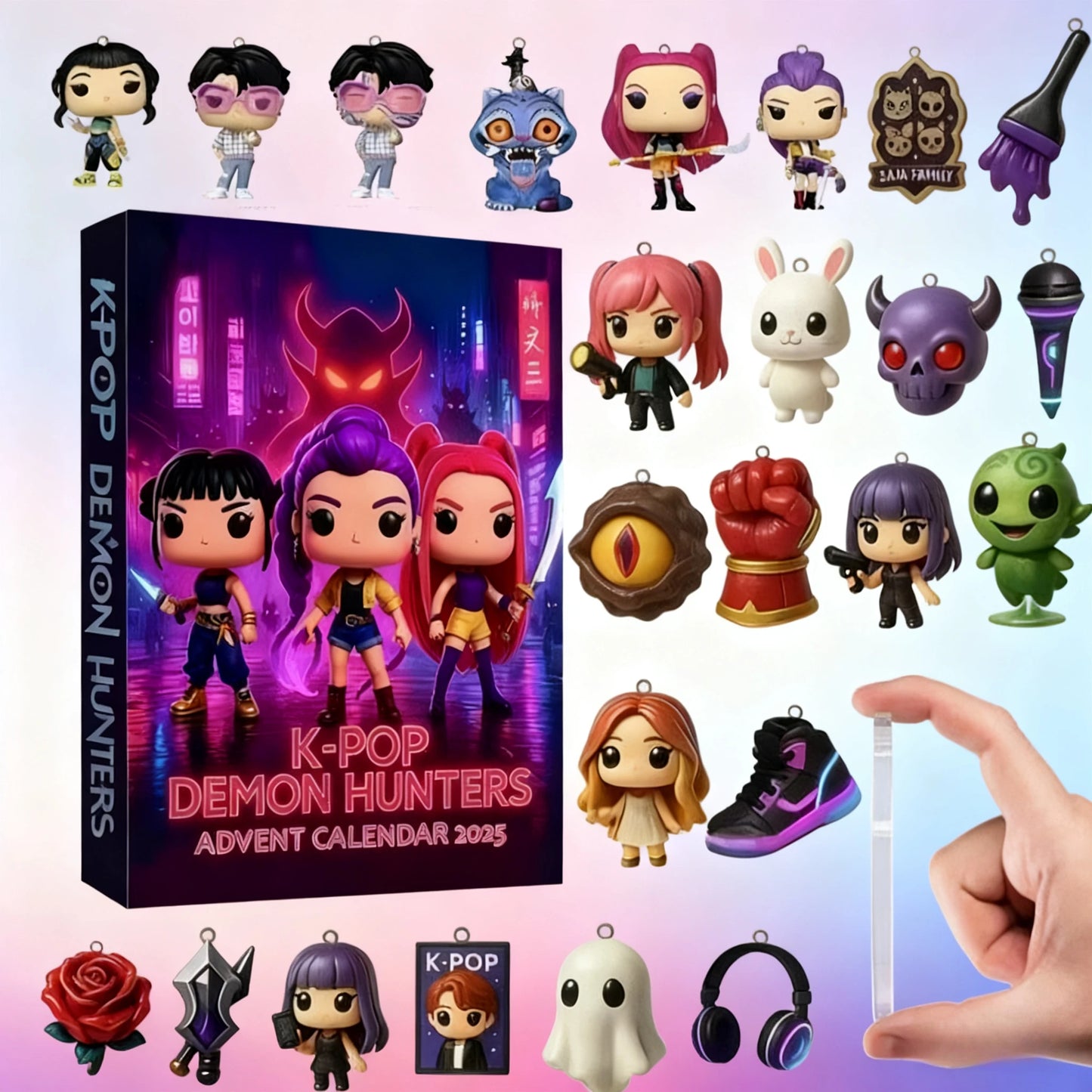 Calendrier de l’Avent K-Pop Demon Hunters 2025 🎶 | 24 Surprises Inspirées de Rumi, Mira & Zoey