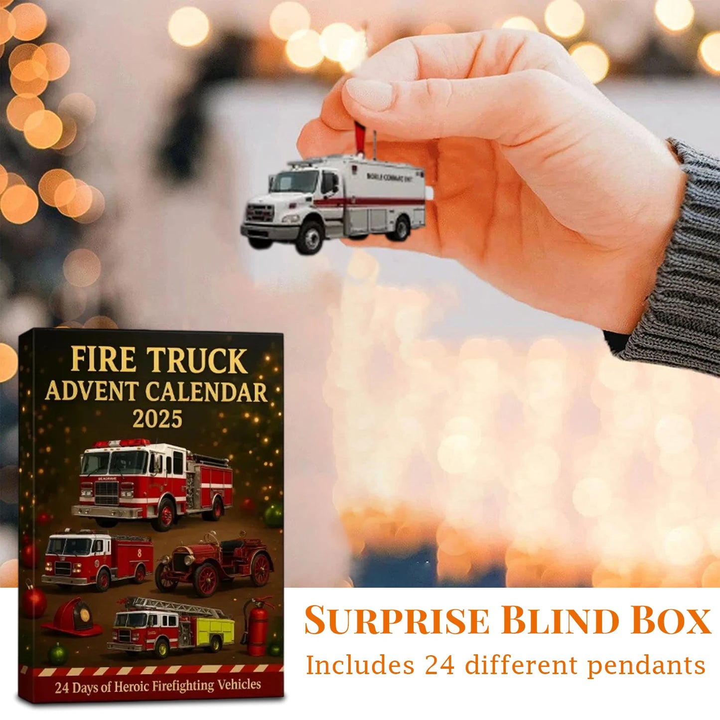 Calendrier de l’Avent Camion de Pompier 🚒 | 24 Jouets & Mini Véhicules de Secours