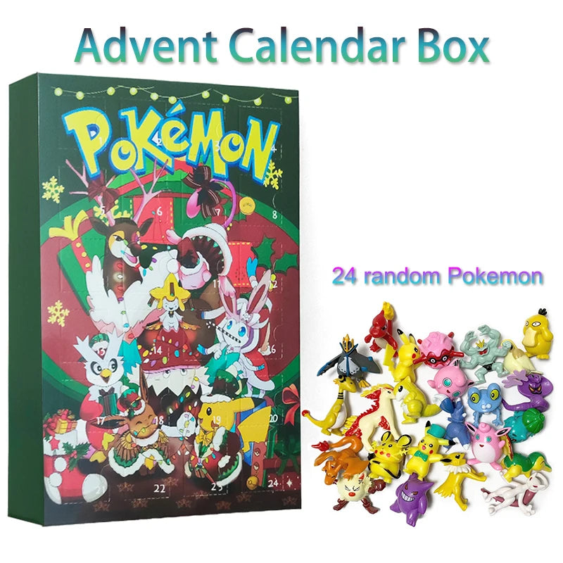 Calendrier de l’Avent Pokémon 2025 ⚡ | 24 Figurines & Surprises – Pikachu, Dracaufeu et Plus !