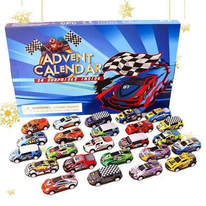 Calendrier de l’Avent Voitures de Course 🚗 | 24 Mini Bolides & Jouets en Métal