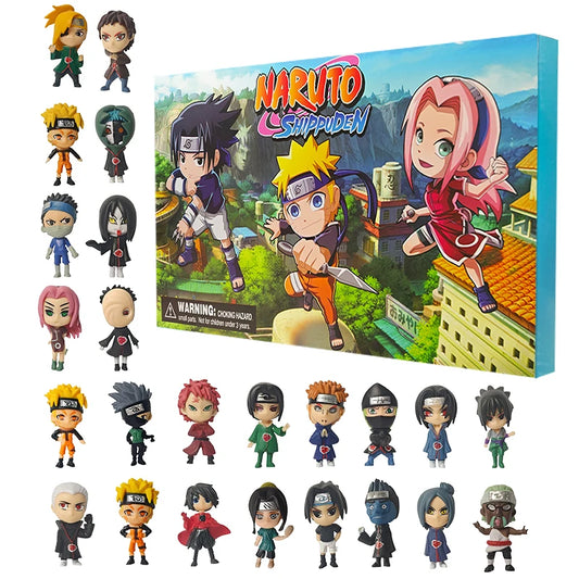 Calendrier de l’Avent Naruto 2025 🍥 | 24 Figurines & Accessoires – Sasuke, Kakashi, Itachi & Plus