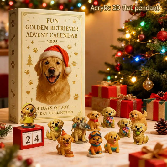 Calendrier de l’Avent Chien 🐾 | 24 Décorations & Ornements de Noël pour Amoureux des Chiens