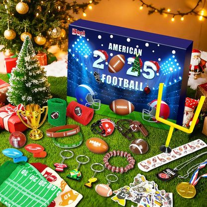 Calendrier de l’Avent Football Américain 2025 🏈 | Coffret Premium Enfants – 24 Surprises Sportives et Terrain Inclus