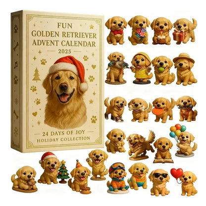 Calendrier de l’Avent Chien 🐾 | 24 Décorations & Ornements de Noël pour Amoureux des Chiens