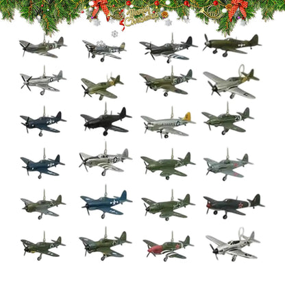 Calendrier de l’Avent Avions 2025 ✈️ | 24 Ornements Acryliques de Collection