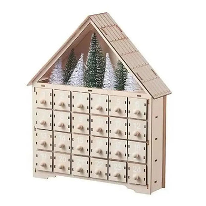 Calendrier de l’Avent Bois Lumineux 2025 💡 | 24 Jours de Magie – Maison LED & Déco de Noël Éclairée