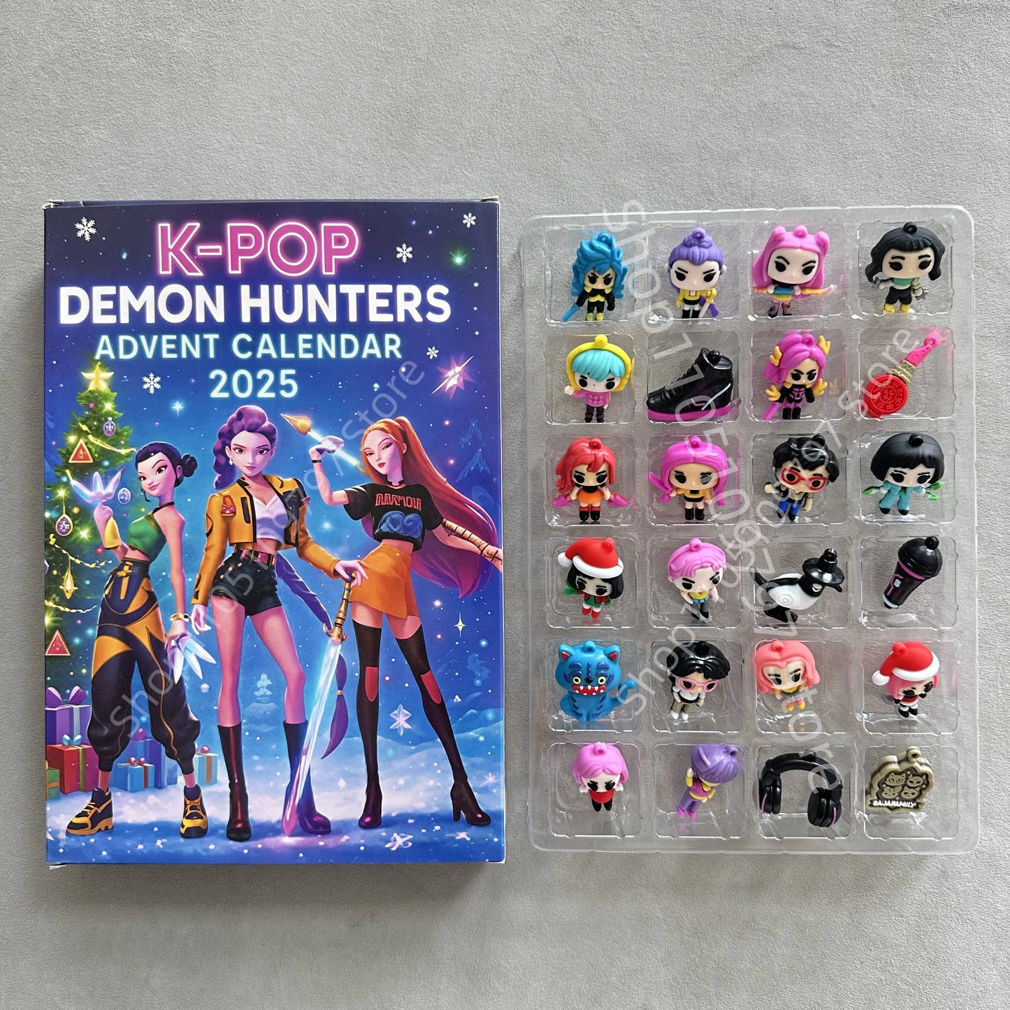 Calendrier de l’Avent K-Pop Demon Hunters 2025 🎶 | 24 Figurines de Collection Inspirées des Héros