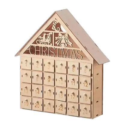 Calendrier de l’Avent Bois Lumineux 2025 💡 | 24 Jours de Magie – Maison LED & Déco de Noël Éclairée
