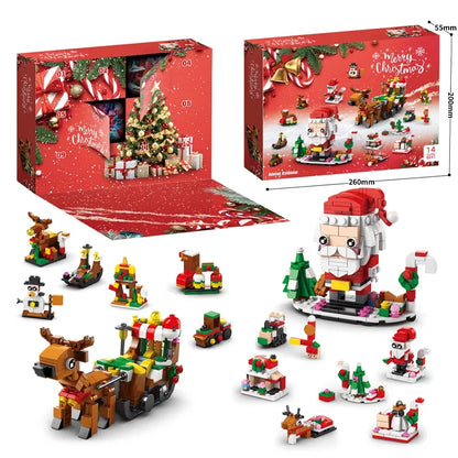 Calendrier de l’Avent Blocs de Construction 2025 🧱 | 24 Surprises & Figurines de Noël – Jouet Créatif pour Enfants