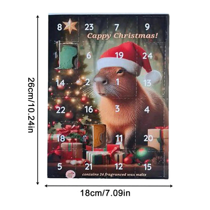 Calendrier de l’Avent Capybara 2025 🐹 | 24 Décorations à Suspendre ou Poser pour Noël