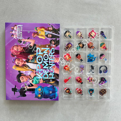 Calendrier de l’Avent K-Pop Demon Hunters 2025 🎶 | 24 Figurines de Collection Inspirées des Héros