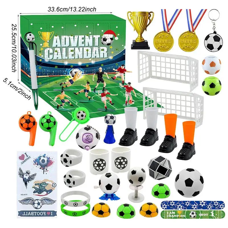 Calendrier de l’Avent Football 2024 ⚽ | Jeu de Construction & Blocs à Assembler – 24 Jours Créatifs