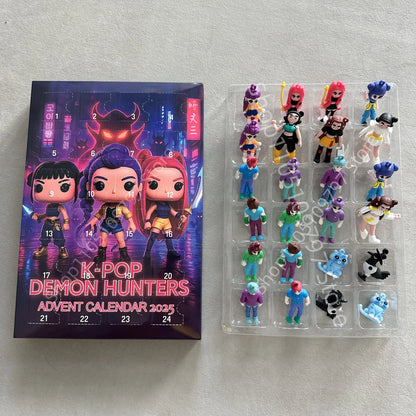 Calendrier de l’Avent K-Pop Demon Hunters 2025 🎶 | 24 Figurines de Collection Inspirées des Héros