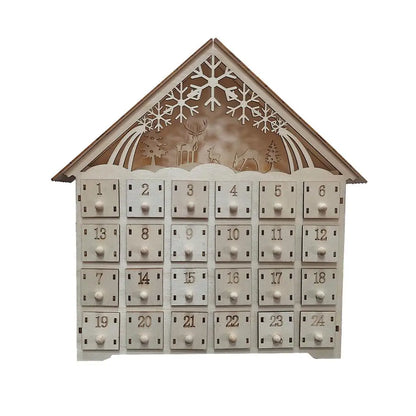 Calendrier de l’Avent Bois Lumineux 2025 💡 | 24 Jours de Magie – Maison LED & Déco de Noël Éclairée