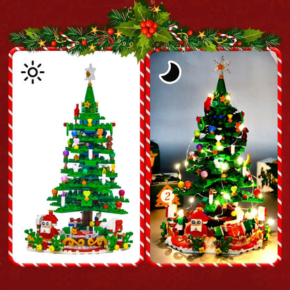 Calendrier de l’Avent Sapin de Noël LED 2025 🎄 | Blocs de Construction Éducatifs & Jouets STEM Enfant