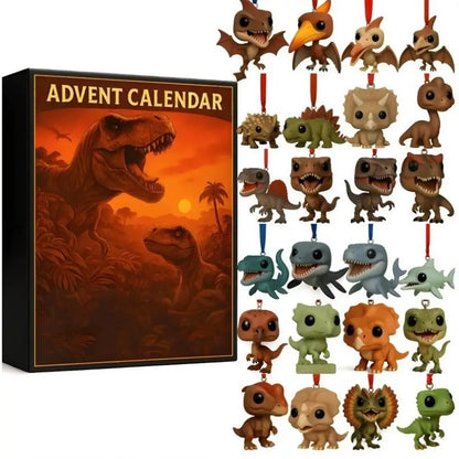 Calendrier de l’Avent Halloween 🦖 | 24 Mini Dinosaures et Décorations de Noël Originales