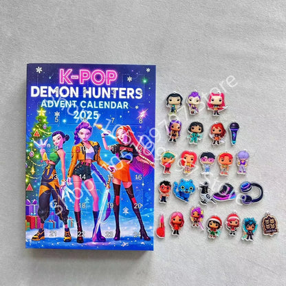 Calendrier de l’Avent K-Pop Demon Hunters 2025 🎶 | 24 Figurines de Collection Inspirées des Héros