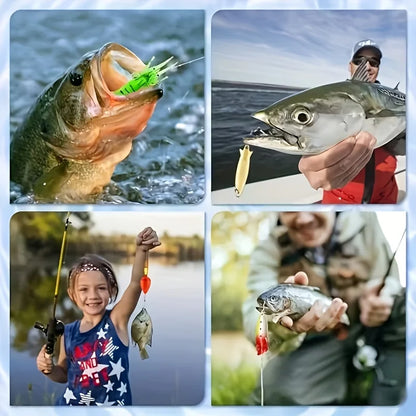 Calendrier de l’Avent Pêche 2025 🎣 | Coffret Premium avec Accessoires, Leurres et Support de Canne